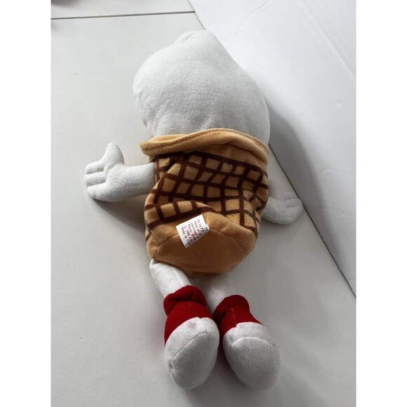 Vintage DQ DAIRY QUEEN Ice Cream Cone Vanilla Stuffed Animal Plush Toy - Picture 8 of 8